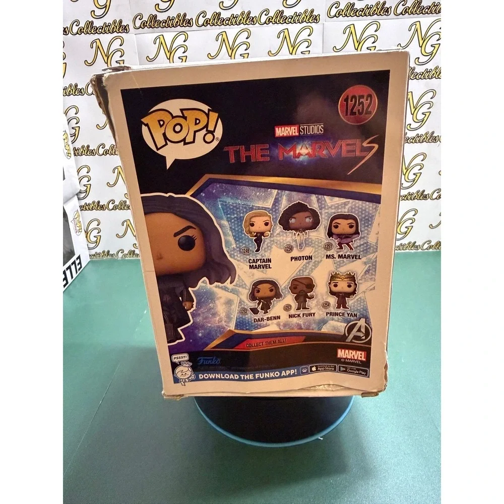 Funko Pop Marvel The Marvels Dar-Benn #1252 Vinyl Bobble-Head Figure Damaged Box